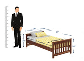 Feelinn Solid Sheesham Wood Single Bed Without Storage (Natural Finish)
